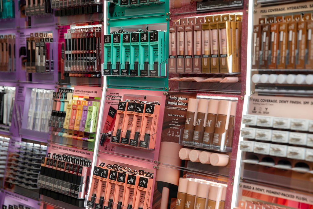 e.l.f. Beauty Products Display