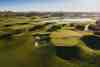 Heathland fairway at The Dutch Golf Club in Spijk near Amsterdam