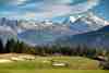 Golf Club Crans-sur-Sierre above Crans-Montana, with panoramic Alpine views.