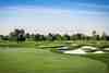 Parkland fairway at Real Club de Golf La Moraleja Course 1 near Madrid, Spain