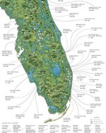 The Florida Golf Map.