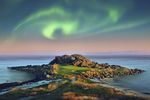 A beautiful show of boreal auroras at Lofoten Links.