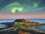 Lofoten Links sits at 68° North in northern Norway, above the Arctic Circle, on Gimsøy Island within the Lofoten Islands in the Norwegian Sea.