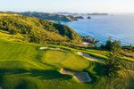 Kauri Cliffs New Zealand clifftop golf Pacific Ocean panoramic views.