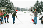 Christmas golf excels at bringing together multiple generations.