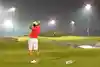 Night golf under the floodlights at Abu Dhabi City Golf Club - the oldest course in the UAE and the only venue in the emirate with a two-tiered driving range.