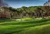 Tree-lined fairway at Olgiata Golf Club northwest of Rome, Italy