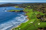 Pebble Beach Golf Links iconic course along Pacific Ocean