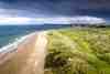 Links golf course on the coast of Northern Ireland
