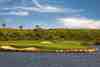 Moon Palace Golf Club jungle-lined fairway with tropical vegetation Cancun