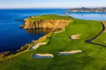 The amazing view of Pebble Beach Golf Links