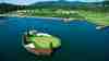 The Floating Green is a 2,200-ton, movable island green that changes position via an underwater cable system, and is the first and only of its kind.