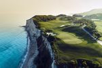 Thracian Cliffs Bulgaria Black Sea coastal golf limestone cliffs.