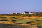 Royal Dornoch's naturally routed links bathed in Highland golden light