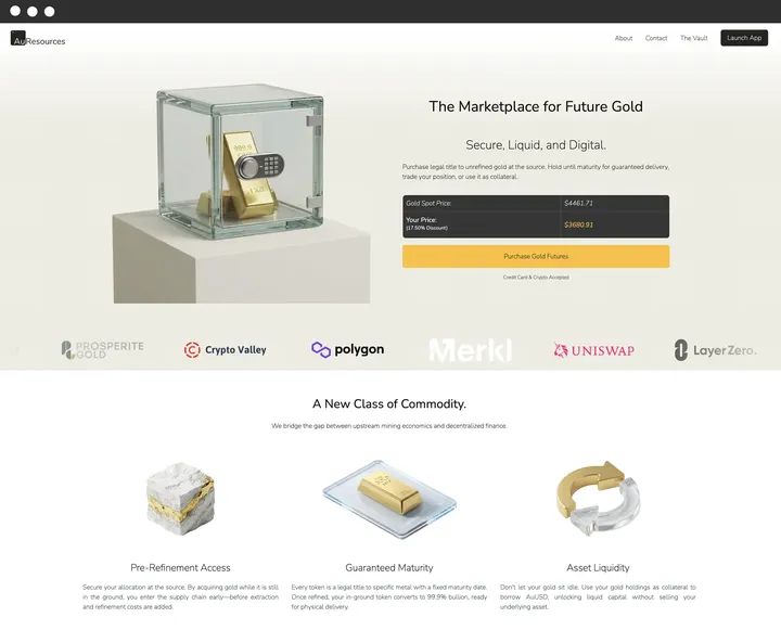 The AuResources.io home page, built on StoryPress.