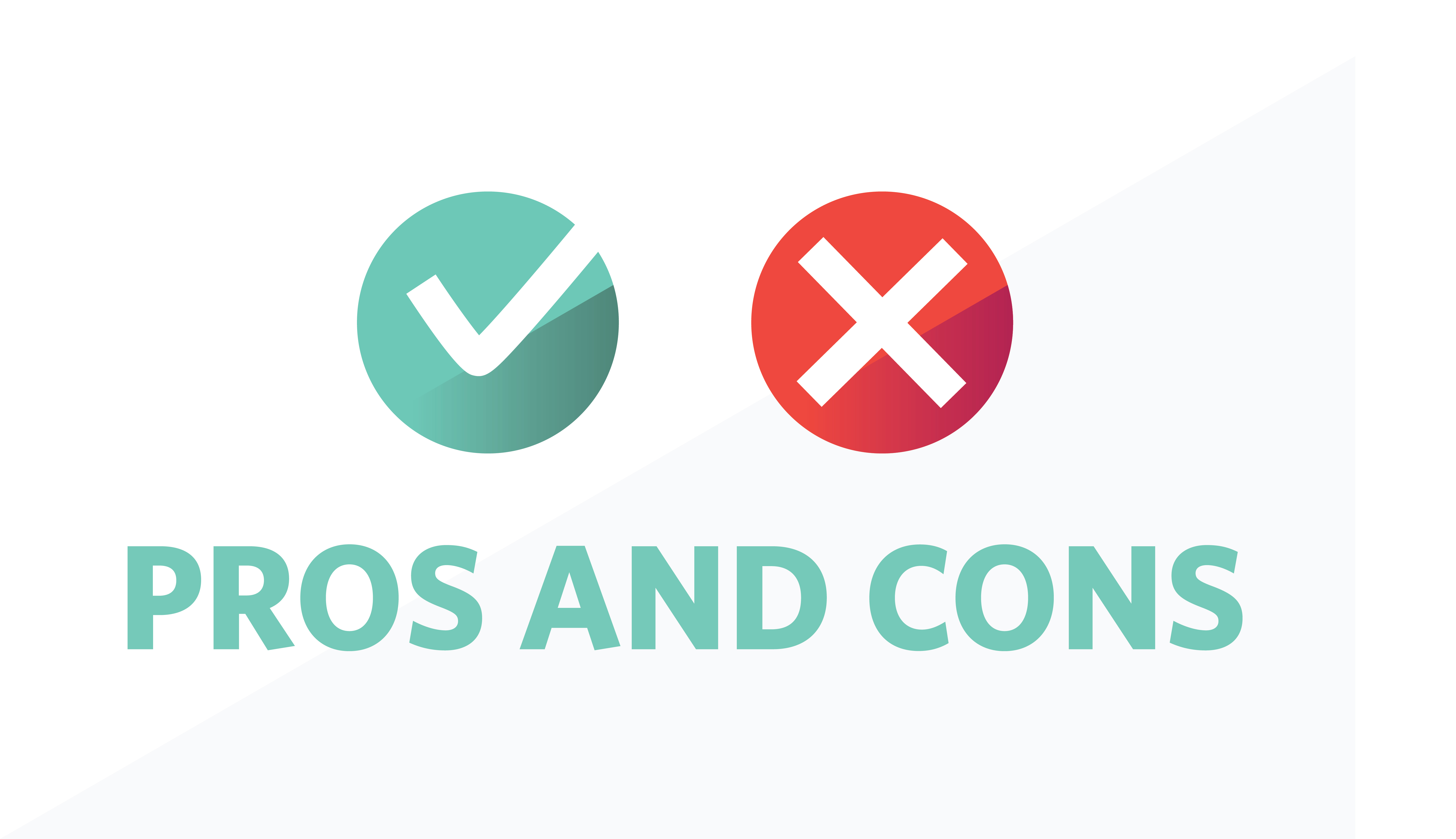 Graphic depicting pros and cons of locum tenens