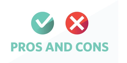Graphic depicting pros and cons of locum tenens