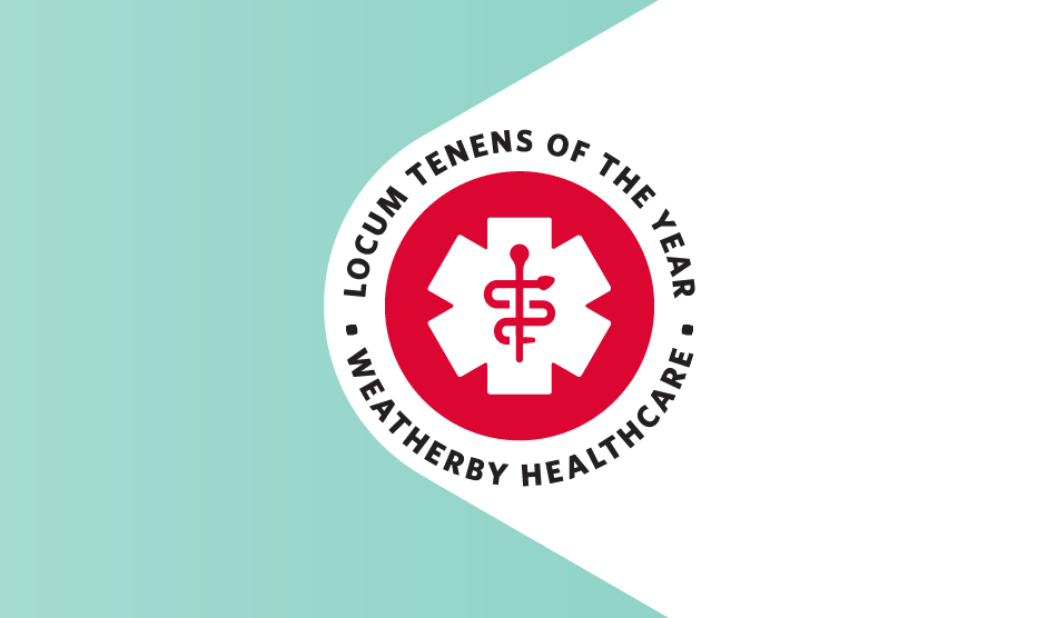 Illustration of Locum Tenens of the Year Award logo