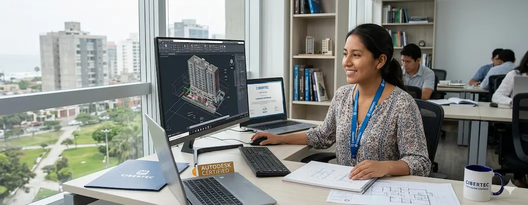 aprende autocad en cibertec
