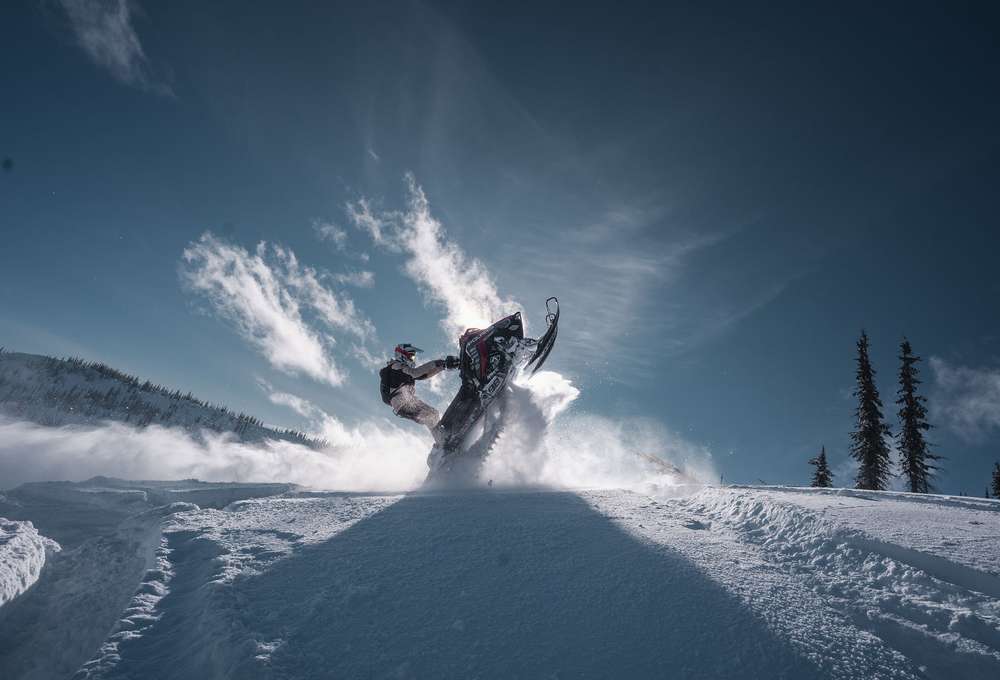 Snowmobiling