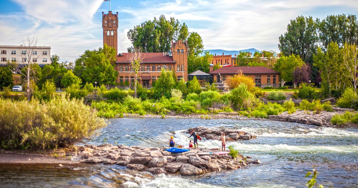 Missoula Montana — walkable downtown and riverfront