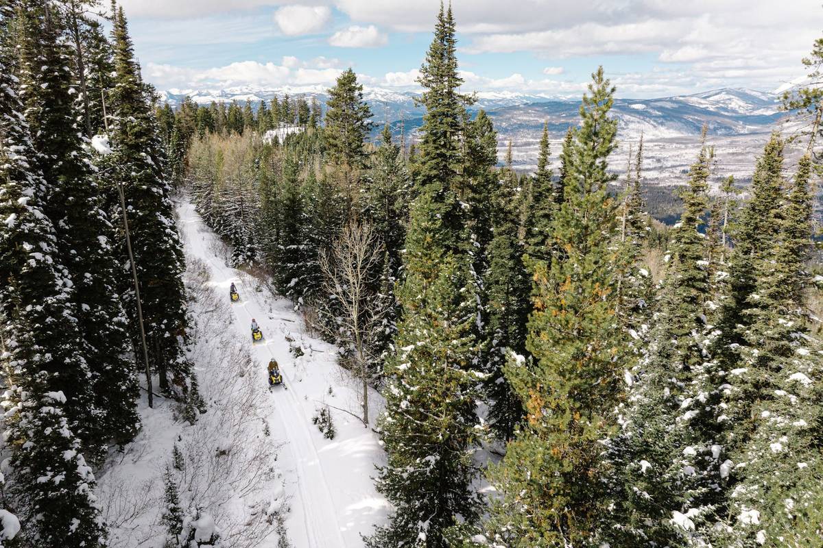 Snowmobiler’s Three-Day Western Montana Escape