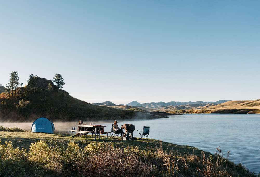Early Winter Yurt Life in Makoshika State Park