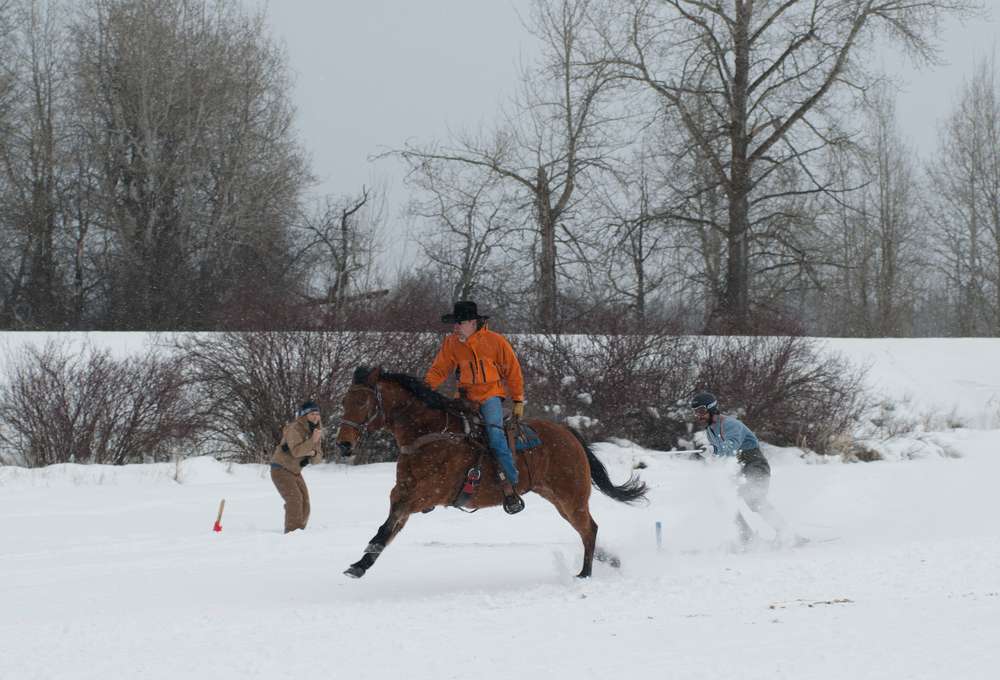 Rodeo Doesn’t Stop in the Snow: Meet Skijoring