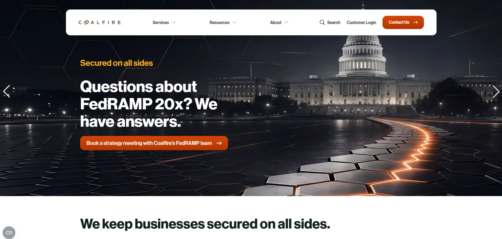 Coalfire homepage