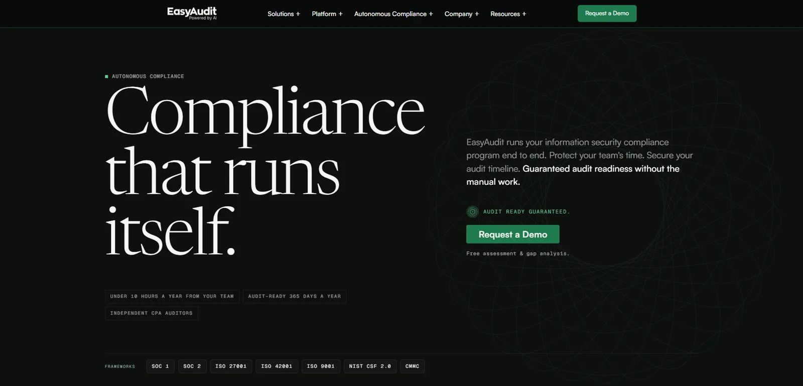 EasyAudit homepage