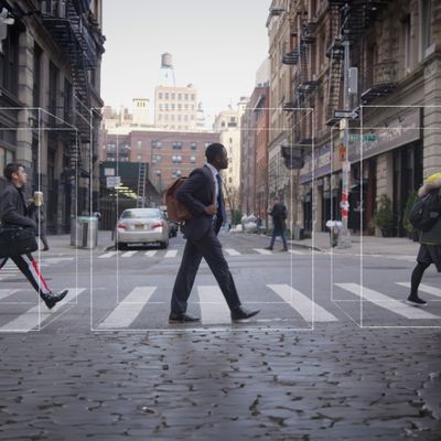 People crossing street