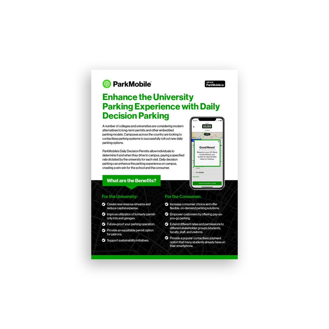 Enhance the University Parking Experience with Daily Decision Parking - ParkMobile