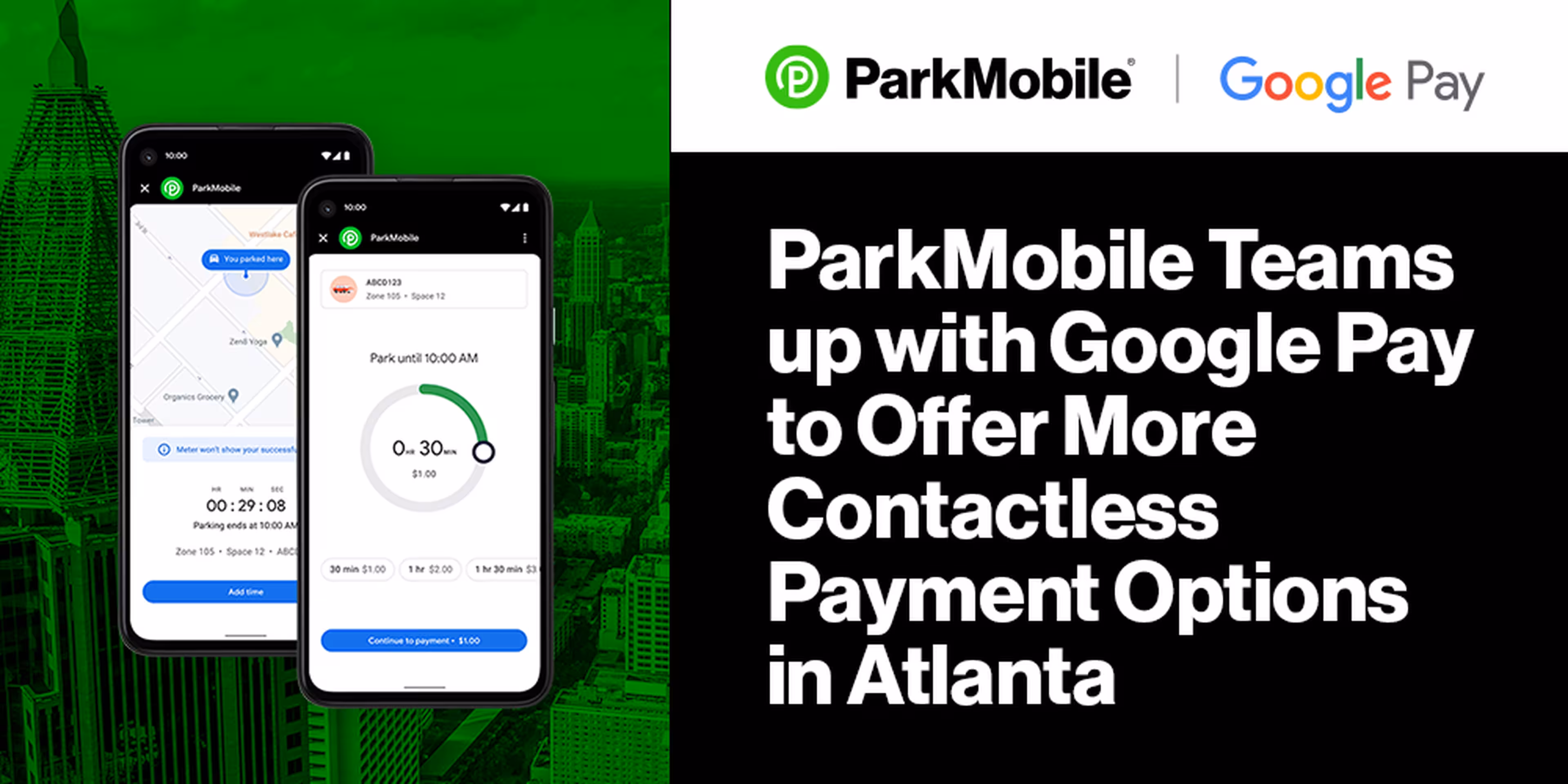 ParkMobile Teams up with Google Pay to Offer More Contactless Parking Payment Options in Atlanta
