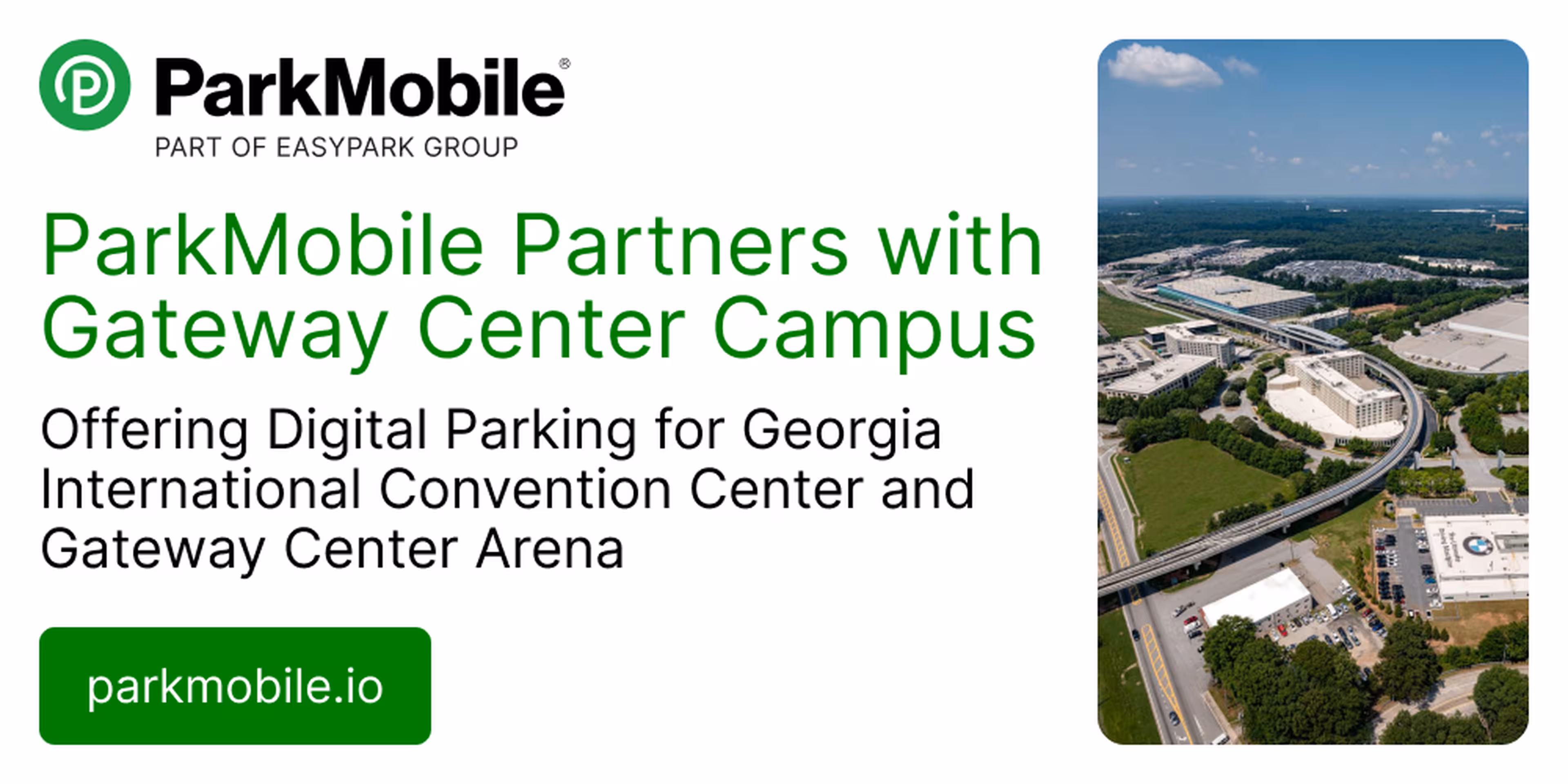 ParkMobile Partners with Gateway Center Campus to Offer Digital Parking for Georgia International Convention Center and Gateway Center Arena
