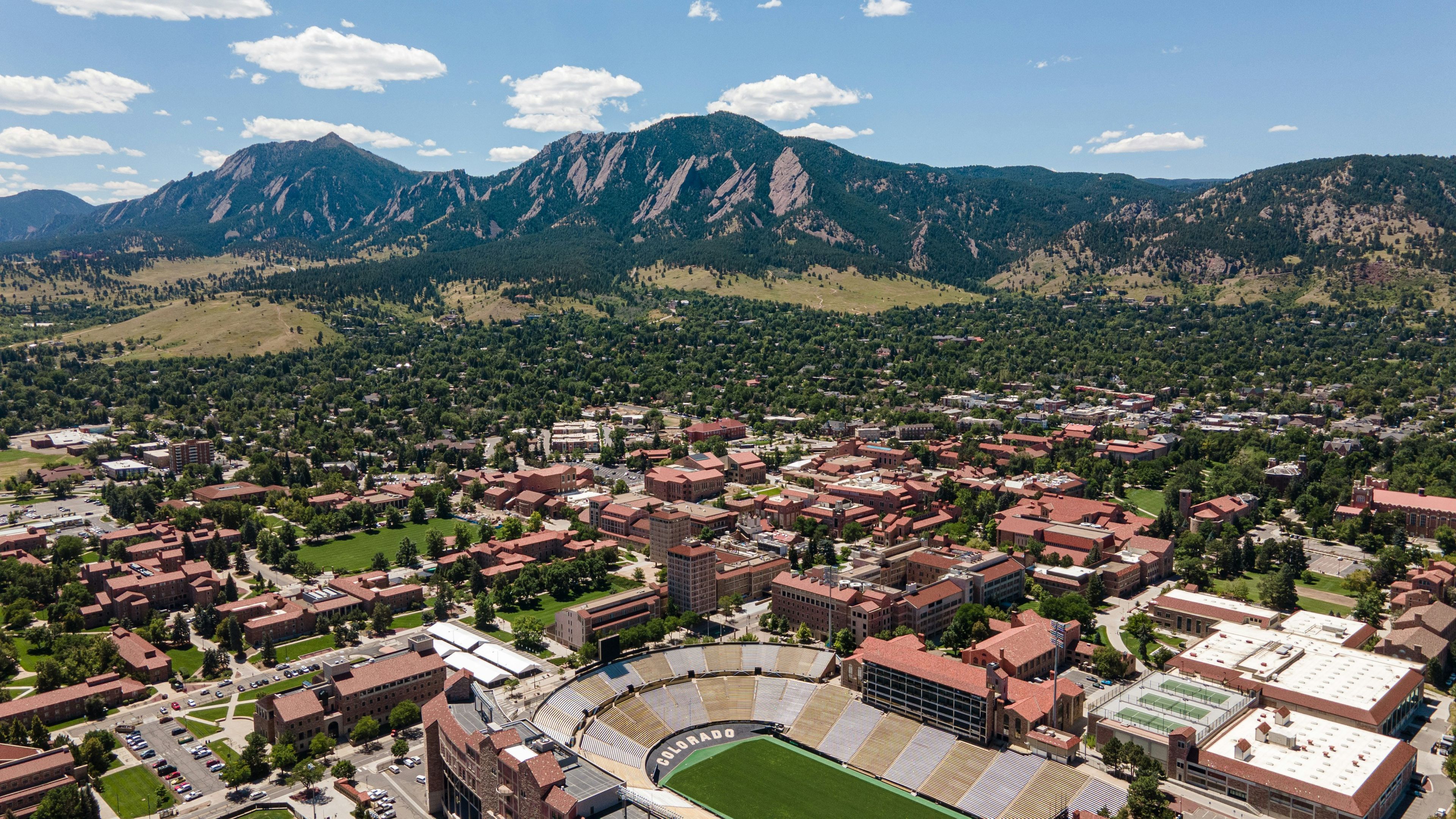 Aerial view of Boulder Campus, Boulder