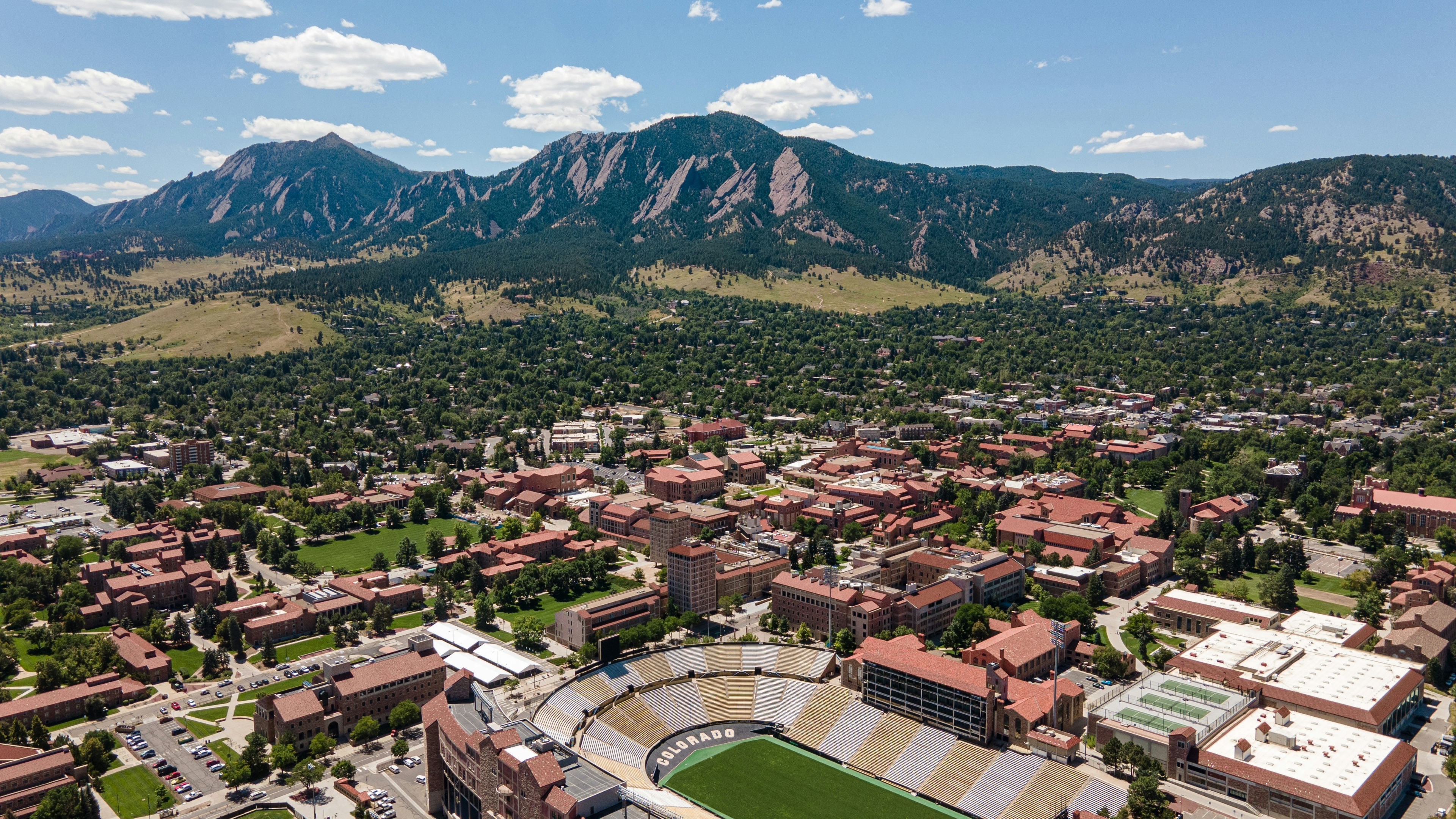 Aerial view of Boulder Campus, Boulder