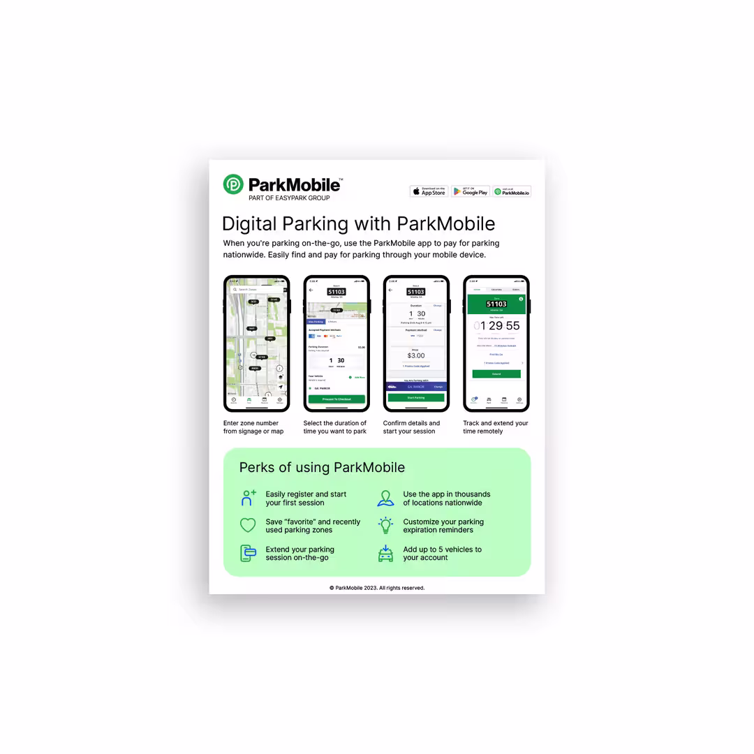 Digital Parking with ParkMobile