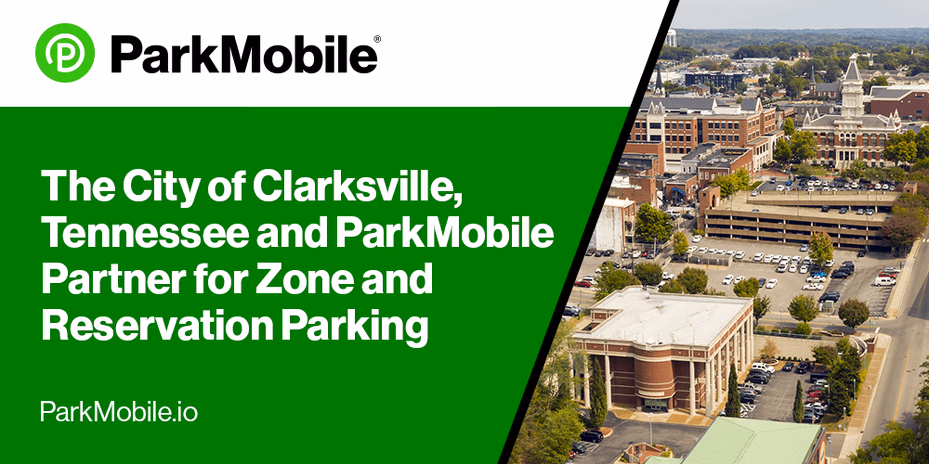 The City of Clarksville, Tennessee, Launches a Partnership with ParkMobile to Offer Convenient, Contactless Parking Payments