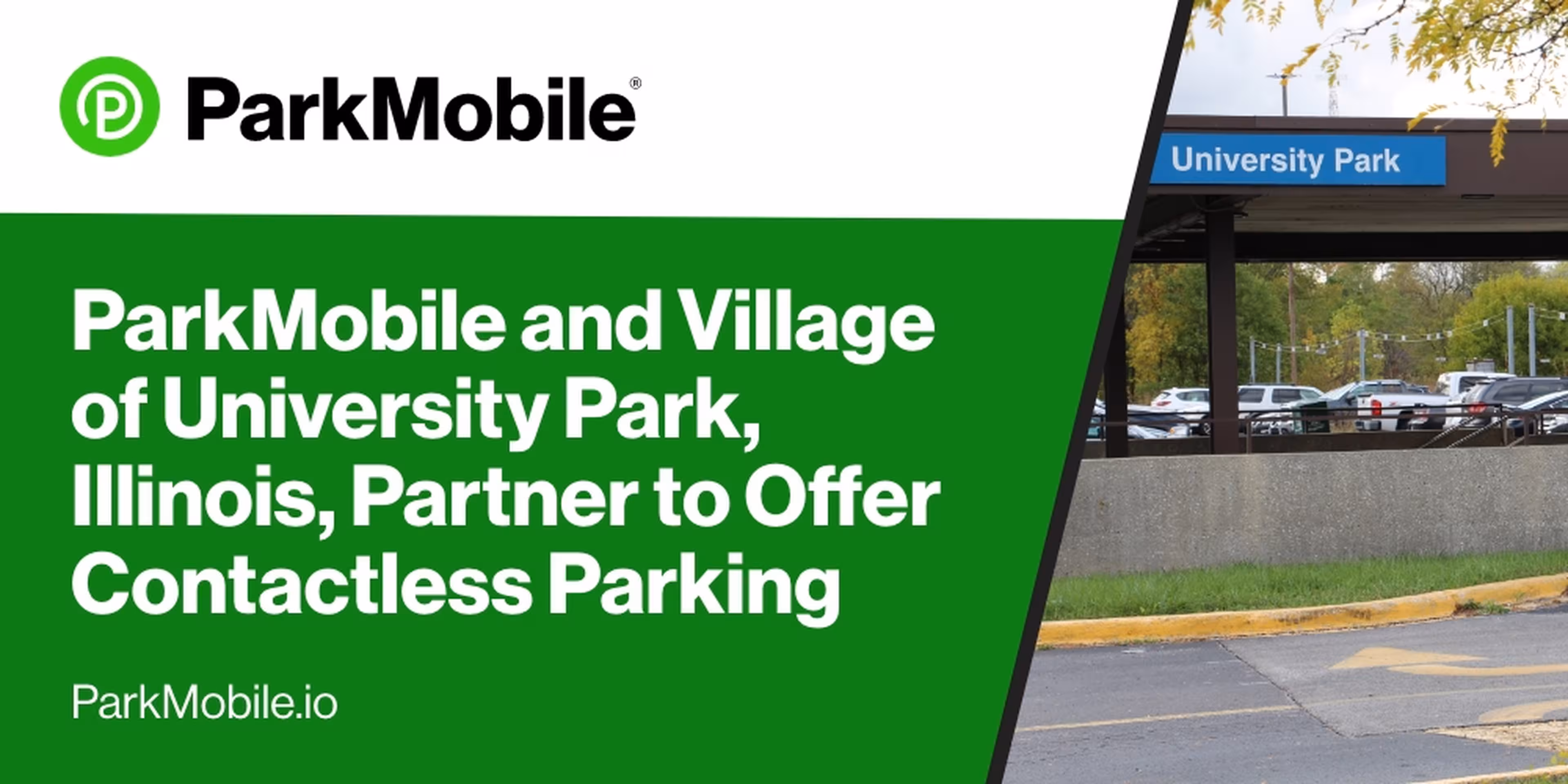 ParkMobile Partners with Village of University Park, Illinois, to Offer Contactless Parking for Chicago Commuters and Visitors