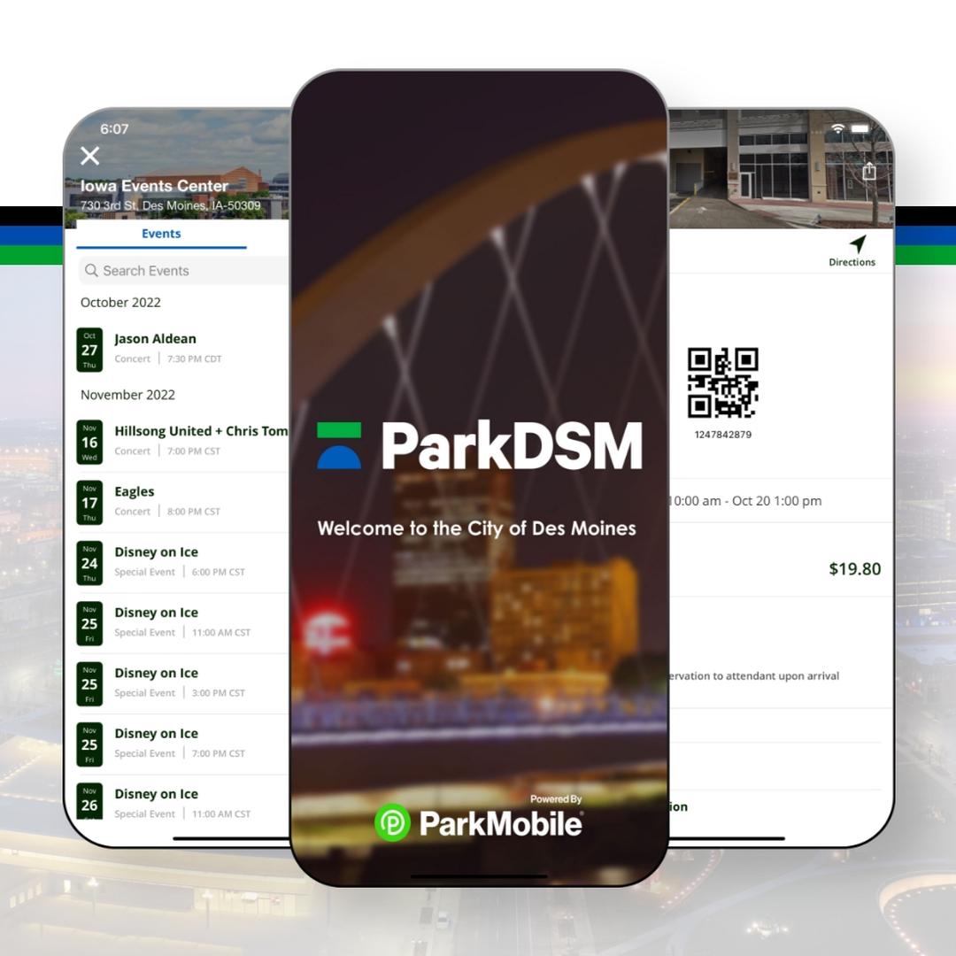ParkDSM, Des Moines, Iowa’s, Parking App Powered by ParkMobile, Expands Partnership to Offer Parking Reservations 1