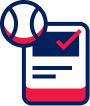 baseball rule list icon