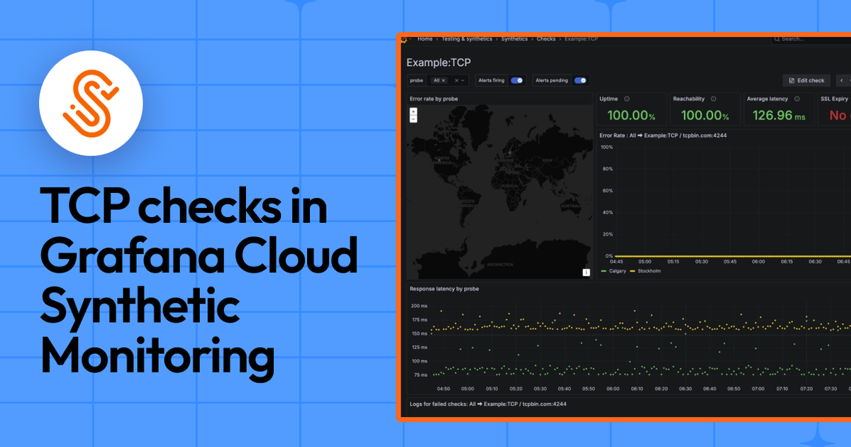 Measuring service response time and latency: How to perform a TCP check ...