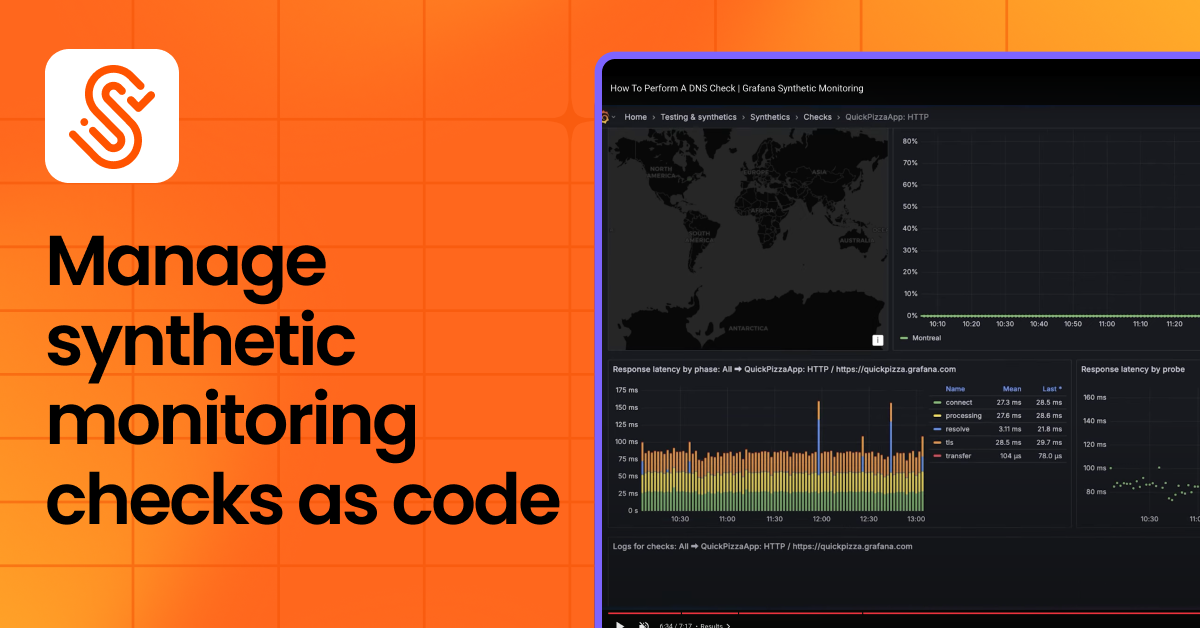 How to manage synthetic monitoring checks as code with Terraform and Grafana Cloud