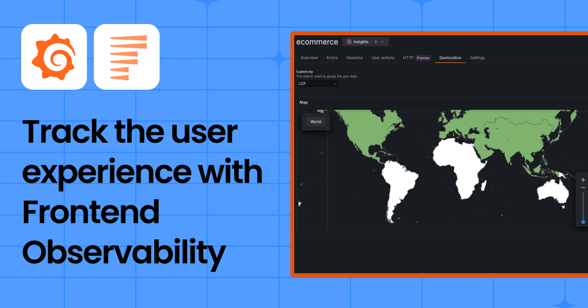 Beyond performance monitoring: Understand the user experience with Grafana Cloud Frontend Observability