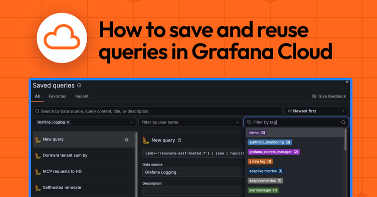 Faster, more collaborative data exploration: Introducing saved queries in Grafana Cloud