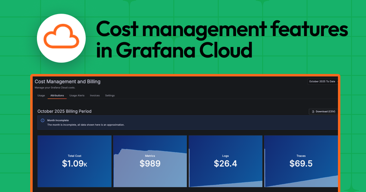 Managing observability costs at scale: A look at the latest cost management features in Grafana Cloud