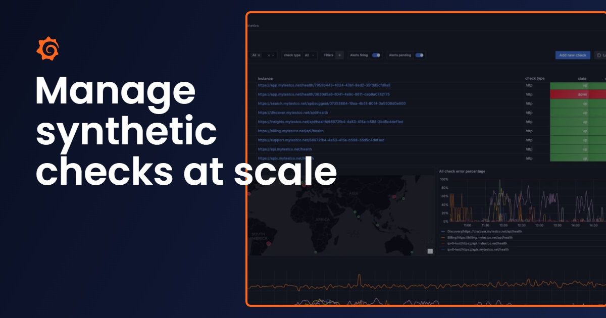 Manage synthetic checks at scale: Introducing folders in Grafana Cloud Synthetic Monitoring