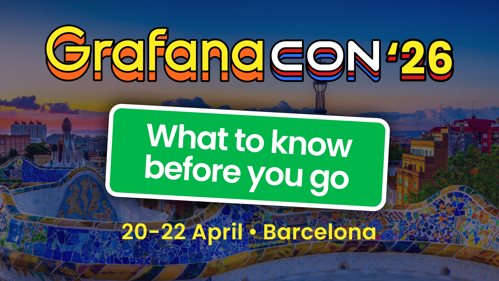 Your guide to GrafanaCON 2026 in Barcelona