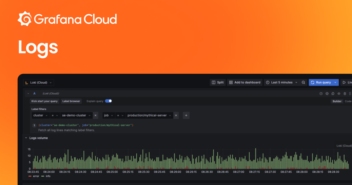 Log Management and Analytics | Grafana Cloud | Grafana Labs