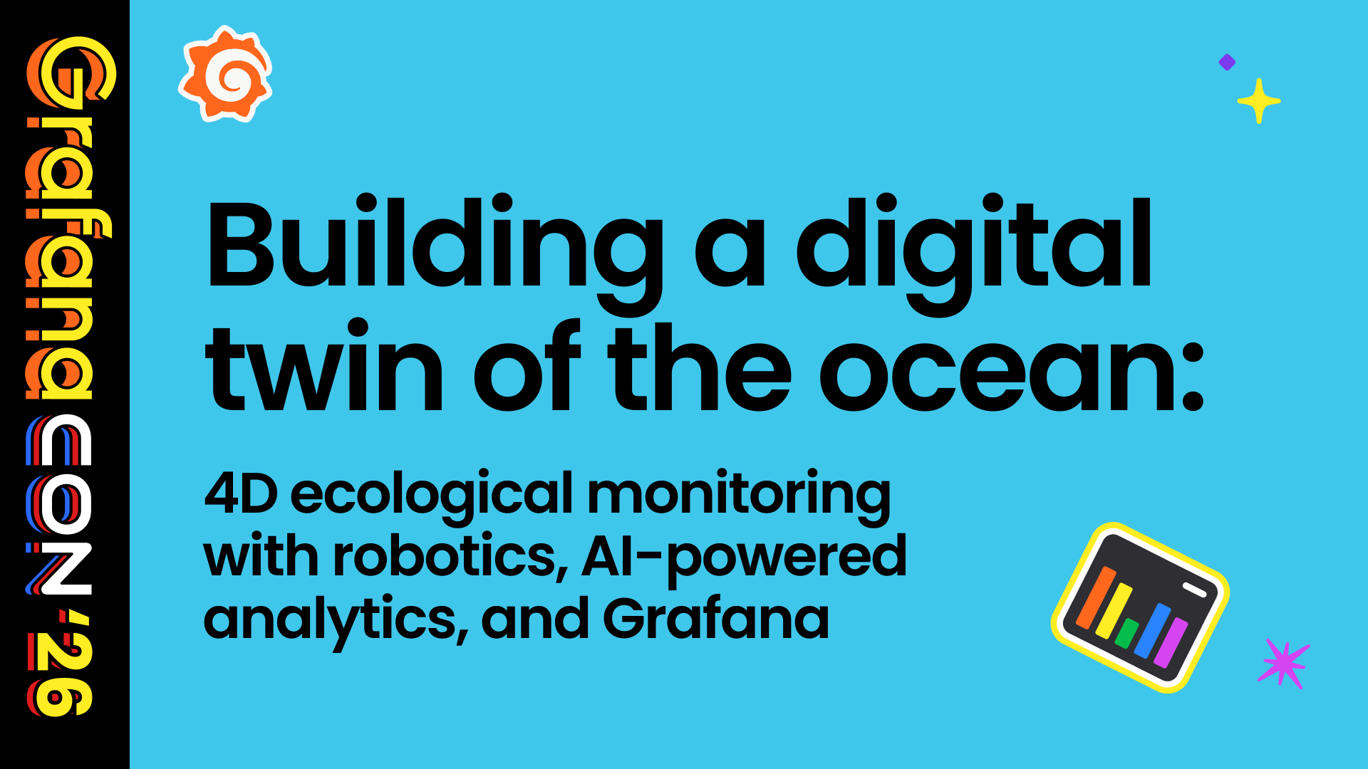 Building a digital twin of the ocean: 4D ecological monitoring with robotics, AI-powered analytics, and Grafana